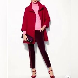 Talbots Thinsulate Fuchsia Pink Ribbed Coat Size 6P